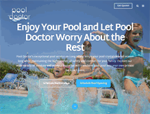 Tablet Screenshot of pooldoctor.com